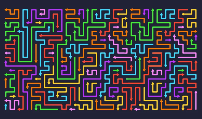 Color Arrows Maze - 無料ブラウザゲーム