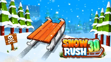 Snow Rush 3D background